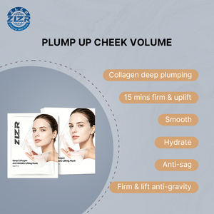 Collagen Infused Vitamin C Bio Korean <b>Face</b> Sheet Mask Deep Power Boosting Anti-Wrinkle Whitening Firming Nourishing Moisturizing - Product Image 4