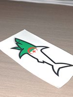 Autocollants requins 3D amovibles en PVC écologique, imprimés UV, livraison rapide, vente en gros, 2026 Blnieece
