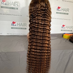 วิกผมลอนลึกแบบไฮไลท์สีออมเบร วิกผมแท้ ปมเล็ก วิกผมลูกไม้เนื้อนุ่ม คุณภาพสูง - Product Image 6