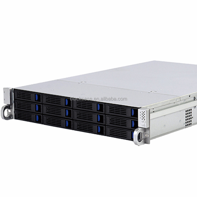 OEM 2U ATX Rack Server Chassis with 12 Hot-Swappable Bays Fan-Cooled in Stock for NAS & Storage Solutions