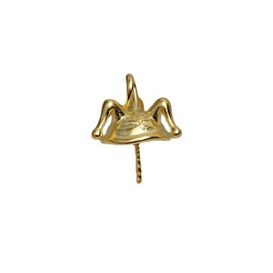 Pendentif en argent S925 en forme de chapeau d'elfe baroque, perle polyvalente, base creuse, accessoire de chapeau de clown DIY, composants de bijoux - 4115 - Product Image 5