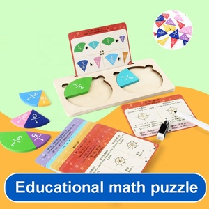 Wooden <strong>Fraction</strong> Learning Teaching Aids Puzzle Set Elementary School Educational Wood <strong>Fraction</strong> Cognitive Math Manipulatives Game - Product Image 2