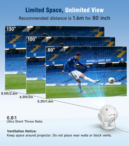 HY320F Magcubic Video Football Design <b>Projector</b> Apartment Multimedia Proyector Android14 Home Projecteur - Product Image 6