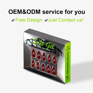 Nailway Moyen Amande Brillant Métallique Brillant <span class=keywords><strong>Faux</strong></span> Ongles Glacé <span class=keywords><strong>Faux</strong></span> Ongles Chrome Gel Press On Nails - Product Image 5