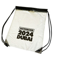 Meilleur prix Sac à cordon étanche en PVC de haute qualité Sac à dos à cordon transparent en plastique personnalisé pour la publicité Gym Concert