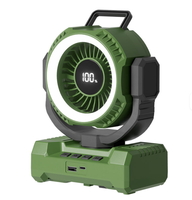 Ventilateur de table USB rechargeable pour voiture, mini ventilateur de table commercial avec lumière, best-seller