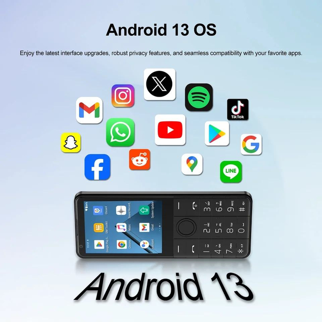 Latest DOOV R77C 4G Keypad Mobile Dual SIM 3GB RAM 16GB ROM 2.8 Inch Touch Screen Dual Camera 2000mAh German Qwerty Keyboard