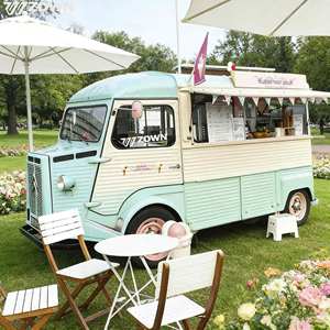 Electric Mobile Food Cart Rust Proof Steel Frame Full Cooking Tools Fast Food Snack Van For Europe America Market Supply - Product Image 1