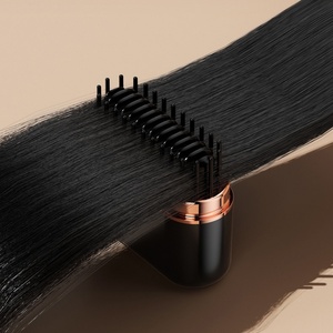 Ptc Wireless New Comb Brush Straightening Dual-Use Hair Straightener <b>Roll</b> Mini Portable Straightener Comb - Product Image 4