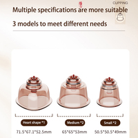 Techlove Single Hijama Cupping Therapy Device Tasses moyennes et grandes en forme de coeur Direct d'usine pour le massage par aspiration sous vide corporel