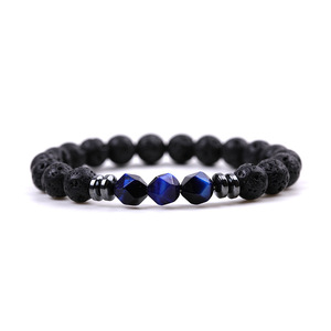 Ingrosso gioielli Lave Chunky <span class=keywords><strong>rosa</strong></span> sfaccettato occhio di tigre foto ametista <span class=keywords><strong>quarzo</strong></span> <span class=keywords><strong>rosa</strong></span> lapislazzuli pietre naturali bracciali con perline - Product Image 6