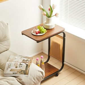 <span class=keywords><strong>Tavolino</strong></span> Consolle Moderno Eco-Friendly in MDF con Ruote per Soggiorno - <span class=keywords><strong>Tavolino</strong></span> <span class=keywords><strong>Angolare</strong></span> Piccolo - Product Image 4