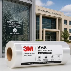 3M Security Window <strong>Film</strong> PET <strong>Safety</strong> Window <strong>Film</strong> Anti Shatter UV Protection Heat Insulation 2 Mil Building <strong>Glass</strong> Security <strong>Film</strong> Hotel - Product Image 5