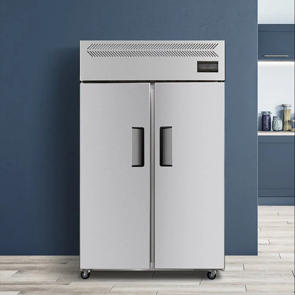 Hot Sell 1000L Doppeltür iger Kühlschrank Kommerzielle Side-by-Side-Kühl-und Gefrier schränke