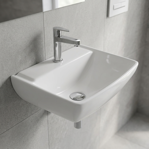 Lavabo Moderno Redondo de Cerámica de 16x16 Pulgadas para Encimera, Lavabo de Porcelana para Baño, Certificado ISO - Product Image 3