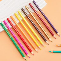50 crayons de couleur à base d'huile, mine épaisse de 3,0 mm, haute pigmentation, crayons de dessin en vrac pour étudiants et artistes