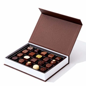 Caja Magnética Cuadrada Rígida Reciclable de 2 mm de Grosor, Personalizada y Elegante, para Empaque de Chocolate - Product Image 1