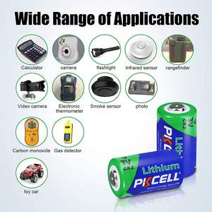 Batterie primaire sèche au lithium <span class=keywords><strong>Cr2</strong></span> 3v personnalisée 1600mah <span class=keywords><strong>Cr123</strong></span> 16340 123a 123 Cr17345 pour appareils ménagers jouets électronique grand public - Product Image 2