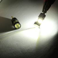 Ampoule LED Strobe Flash T10 W5W 7020 SMD Blanche 12V 150LM pour feux de position latéraux, dôme intérieur et éclairage de plaque d'immatriculation 194 168