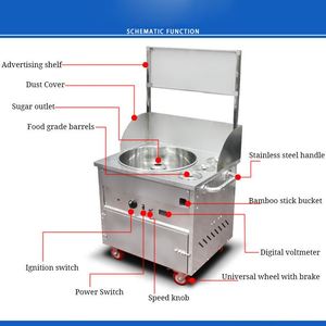 Khí thương mại xỉa bông kẹo nhà sản xuất tự động kẹo xỉa máy Máy giá tốt nhất kẹo bông Maker Doanh Nghiệp Nhỏ - Product Image 4