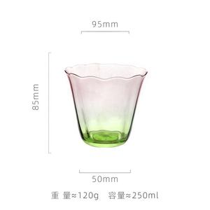 Luxe rétro Floral rose vert pulvérisation couleur rouge vin gobelet cristal eau <span class=keywords><strong>martini</strong></span> champagne Cocktail <span class=keywords><strong>verre</strong></span> tasse pour la fête - Product Image 6