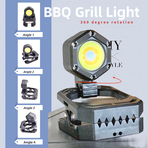 ไฟฉาย LED แบบชาร์จได้ <span class=keywords><strong>SOHOT</strong></span> พร้อมคลิปหนีบ ปรับหมุนได้ พับเก็บได้-DC 12V ขนาดเล็ก สำหรับใช้งานกลางแจ้ง - Product Image 4