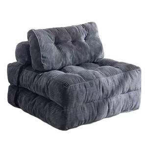 Canapé-lit <span class=keywords><strong>futon</strong></span> convertible en velours, confortable pour chambre et salon, fauteuil-lit pliant, vente en gros - Product Image 1