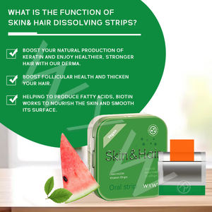 OEM/ODM Supplément de biotine pour la santé de la peau, bande de film oral d'acide hyaluronique de vitamine C pour adultes, produit de beauté à base de plantes pour la peau et les cheveux - Product Image 6