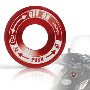 Cubierta Protectora <span class=keywords><strong>de</strong></span> Aluminio Roja para el Interruptor <span class=keywords><strong>de</strong></span> Encendido, para Can-Am Spyder <span class=keywords><strong>Serie</strong></span> F3, Accesorios para Motocicleta - Product Image 1