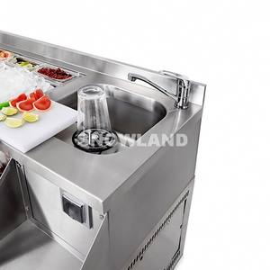 Réfrigérateur commercial autoportant de station de cocktail de combinaison d'acier inoxydable de 1200 mm pour le bar - Product Image 6