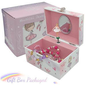 Boîte à bijoux musicale classique Jakos Factory Ballerina pour filles, boîte de rangement personnalisée, boîte à musique, cadeau <span class=keywords><strong>d</strong></span>'anniversaire - Product Image 3
