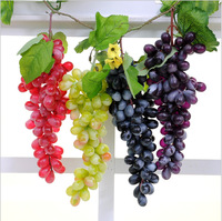 Simulation de fruit, bouquet de Raisin en PVC avec Raisin givré, faux Fruit