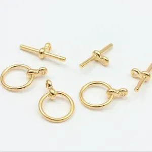 Inspire jewelry Factory Manufacturing Wholesale Toggle and Bar Clasp Sets vacuum pvd plating 18k real gold plated Jewellery
