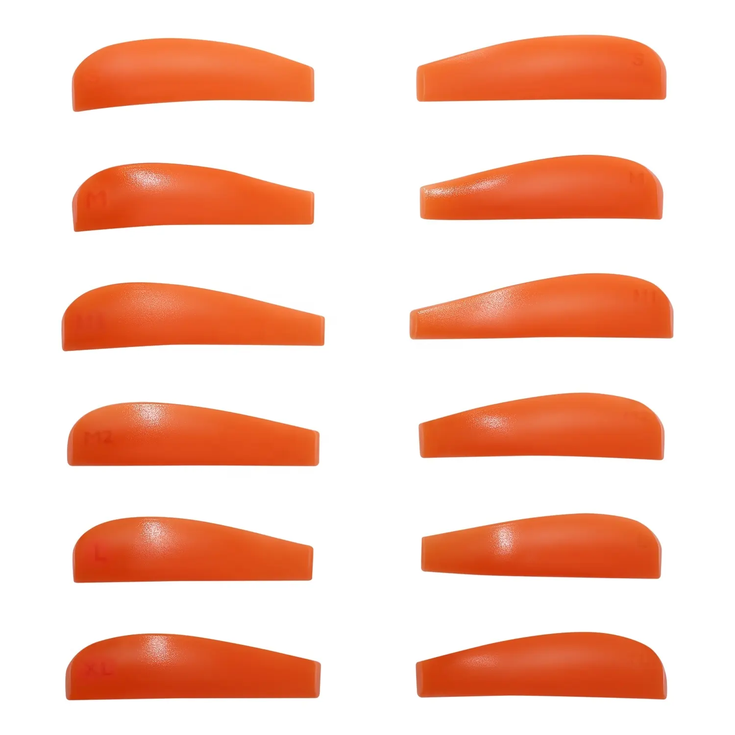 Lash Lift Shields Ultra softness Korean Eyelash Perm Rod Lami Lifting Result 6 Size Eyelash Perming Rod Orange Lamination Roller