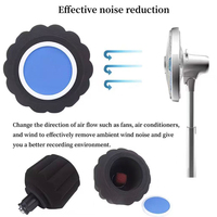 Filtre anti-pop pour microphone PE2, en mousse acoustique en forme d'arc, réduction du bruit, protection contre les éclaboussures, pour enregistrement en studio