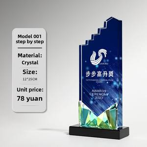 Trophée en cristal écologique haut de gamme, récompense créative en résine et verre, plaque sculptée sur le thème de l'ange, impression UV, gravure gratuite, entreprise - Product Image 6