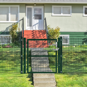 Clôture en treillis métallique composite 3D de 1*1,8 m, clôture et <span class=keywords><strong>portail</strong></span> métalliques d'entrée pour jardin - Product Image 1