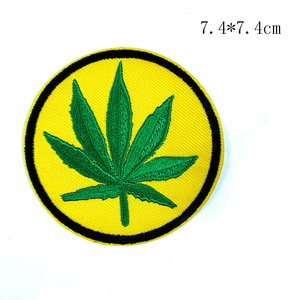 Parches Bordados para Planchar en Hojas, Parches Bordados para Hierba, Planta de Cáñamo, Hoja de Arce para Ropa - Product Image 3