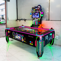 Machine d'arcade de hockey aérien en anglais, à monnayeur, pour centre de divertissement, avec écran et fonction multi-balles