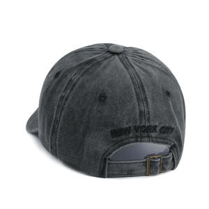 <span class=keywords><strong>Gorra</strong></span> de béisbol de algodón bordada con letras, sombrero para el sol al aire libre, estilo vintage para hombre y <span class=keywords><strong>mujer</strong></span>, talla adulta, deportiva, con hebilla dorada de cobre. - Product Image 3