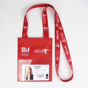 2026 Promotionele Aangepaste Logo Transparant Pvc Stof Naam Id Beurs Nek Portemonnee Verpleegster Kaart Badge Houder Met Rits - Product Image 3