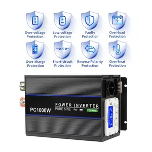 Promozionale ad alta efficienza Display LED per auto inverter 1000w 220V inverter di potenza con carica della batteria