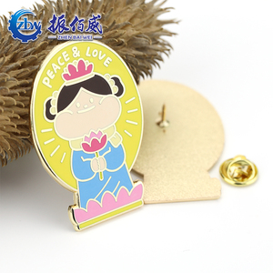 ประเทศจีนผู้ผลิตป้ายพระพุทธรูปบัวอะนิเมะเคลือบปกขาป้ายโลหะที่กำหนดเอง - Product Image 6