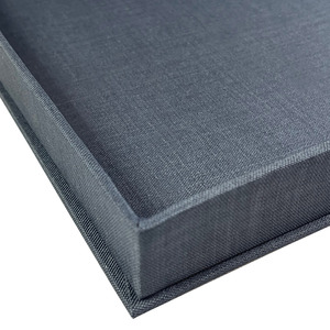 Boîte de présentation photo en lin anthracite, boîte de rangement, cadeau haut de gamme pour toutes les occasions - Product Image 4