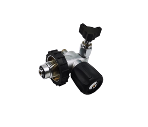 Válvula de Cilindro de Gas de Ángulo de Latón de Media Presión para Aparatos de Respiración y Extinción de Incendios, Venta Caliente de Fábrica Profesional - Product Image 1