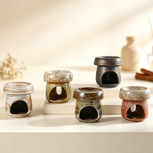 Bruciatore di Oli Essenziali in <span class=keywords><strong>Ceramica</strong></span> di Alta Qualità, Diffusore di Aromi Cotto in Forno per Casa, Hotel, Club, Decorazione Interna e Regalo - Product Image 1