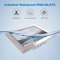 Computadora integrada de 19 pulgadas resistente al agua IP65 IP67 IP68 pantalla táctil capacitiva industrial sin ventilador todo en un Panel PC