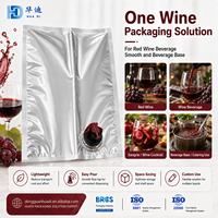 Sac de vin rouge personnalisé en gros en Bag-in-Box 3L 5L avec robinet, emballage liquide haute barrière pour distributeur de vin