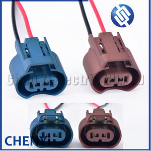 2ピンオートコネクタフォグライトランプヘッドライトハイロービームランププラグワイヤーハーネス9005HB3 9012 9006HB4 GM用 - Product Image 1