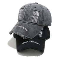 Gorras de Béisbol al por Mayor, Estilo Hip Hop, con Logotipo Personalizado, 6 Paneles, Estilo Americano, de Algodón Lavado, Deportivas, con Aspecto Desgastado